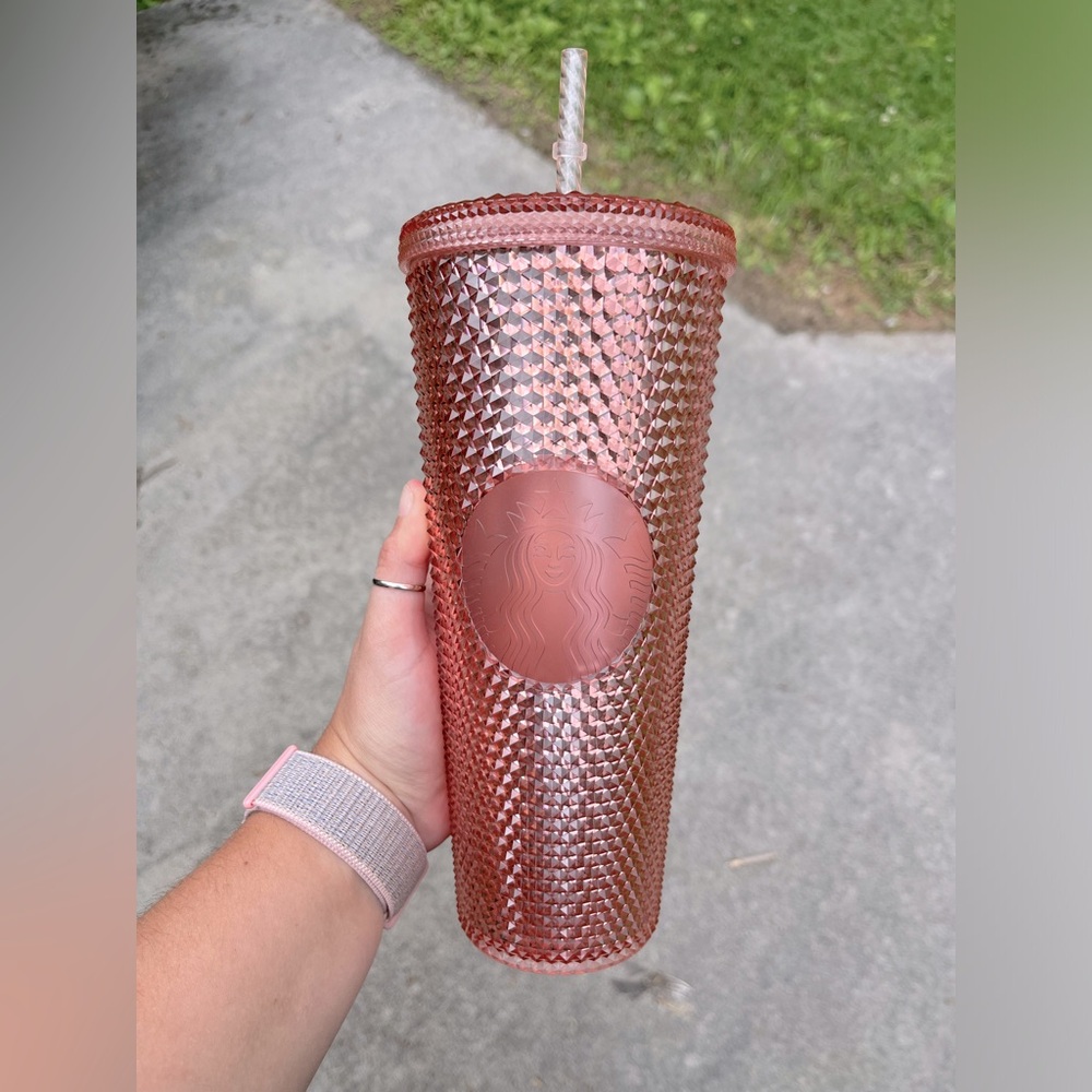 Starbucks OG Rose gold Pink studded Tumbler